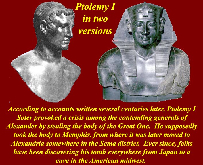 Bust of Ptolemy I Soter a Macedonian Greek general under